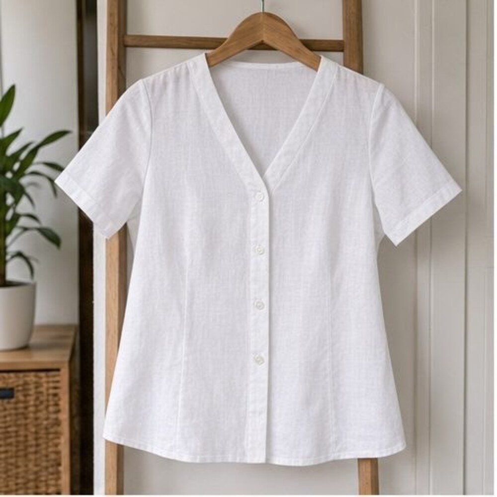 White Puff Sleeve Top